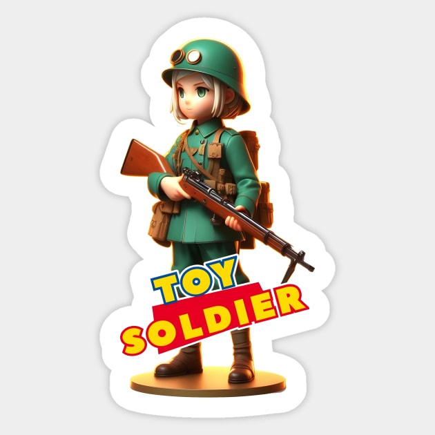 Toy Soldier Sticker by Rawlifegraphic